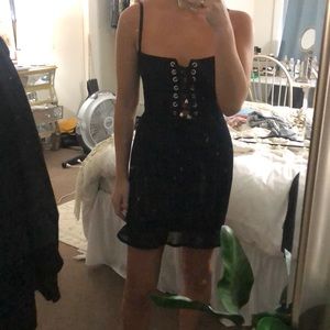 Revolve mini black tank dress